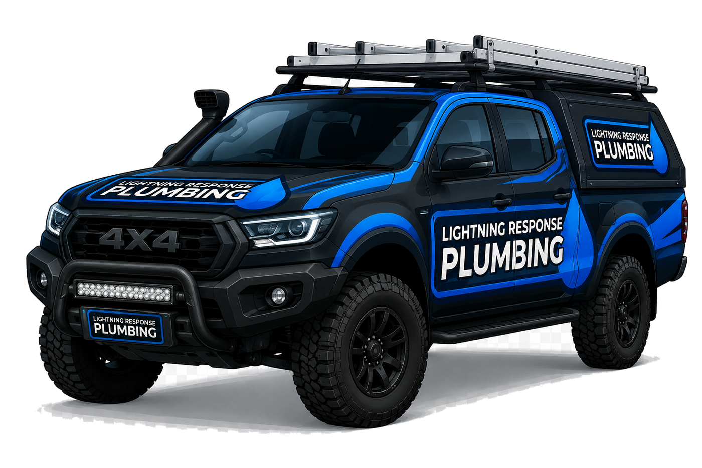 Lightning Response Plumbing service vehicle