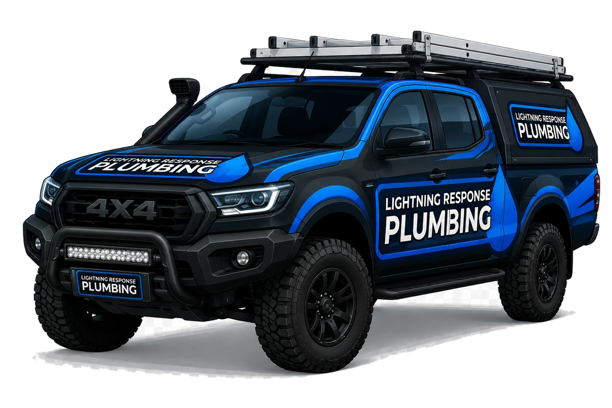 Lightning Response Plumbing service vehicle