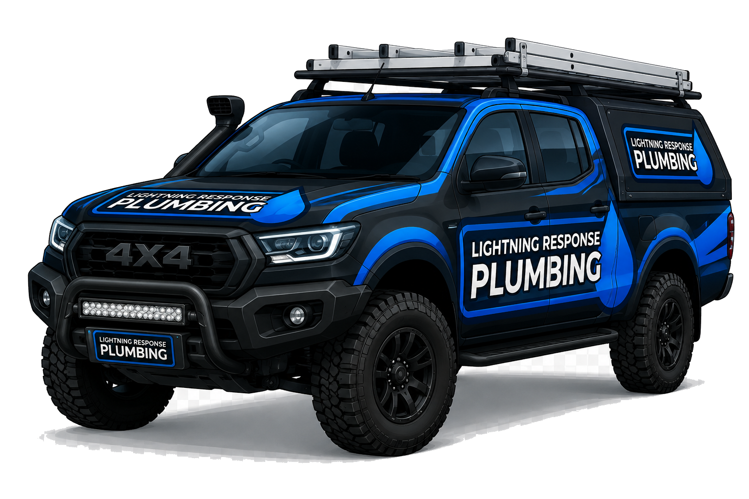 Lightning Response Plumbing service van